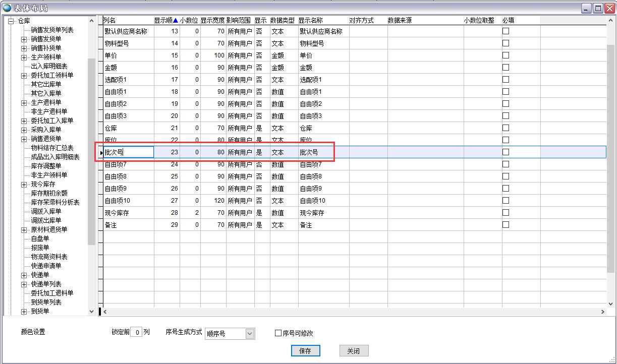 表體布局 表體布局