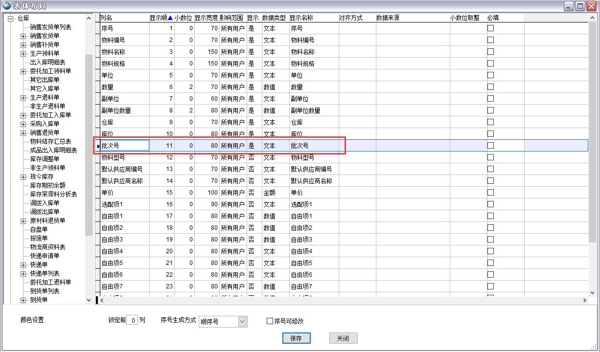 表體布局 表體布局